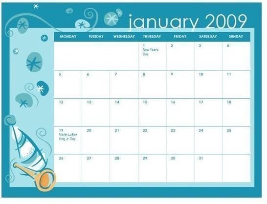 Does Microsoft Word Have A Printable Calendar