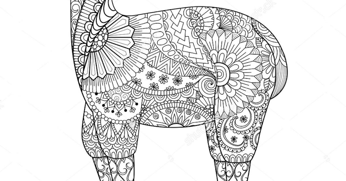 New Kawaii Cute Llama Coloring Pages - flower wallpaper