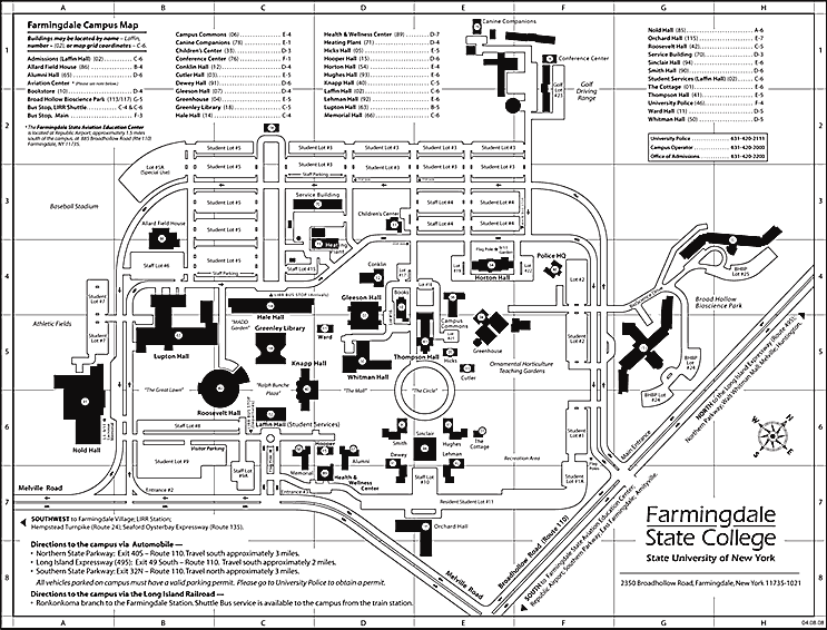 Farmingdale State College Map | Time Zones Map World