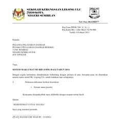 Surat Permohonan Berhenti Kolej Vokasional - Selangor e