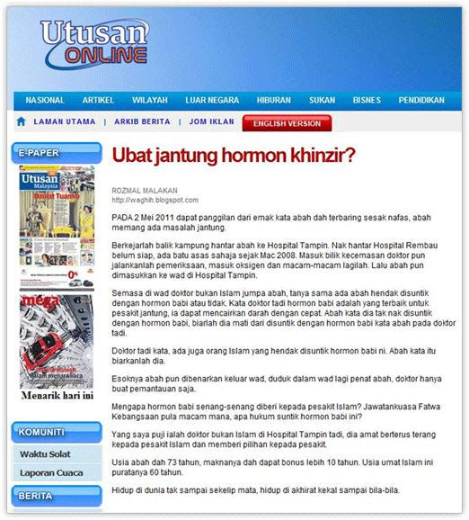 Ubat Klinik Cirit Birit - Pertanyaan o