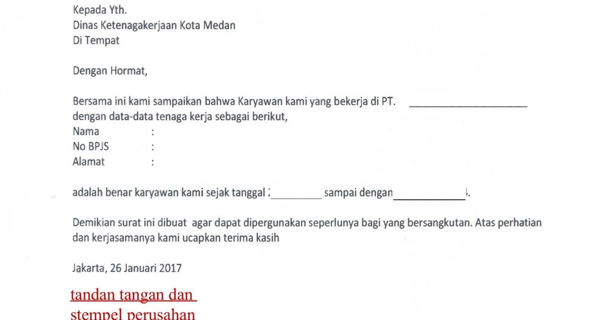 Contoh Surat Keterangan Magang Dari Perusahaan