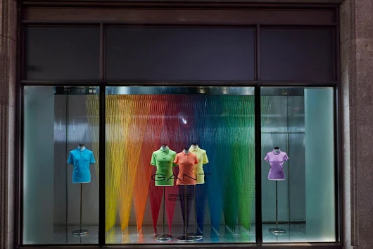 Gant x The Art of Colour windows by Harlequin Design, London – UK » Retail Design Blog