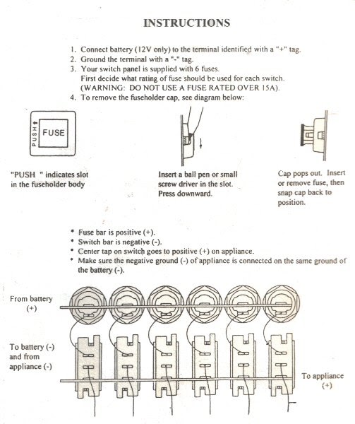 12v Switch Panel Wiring Diagram - SWEETSKELETON39