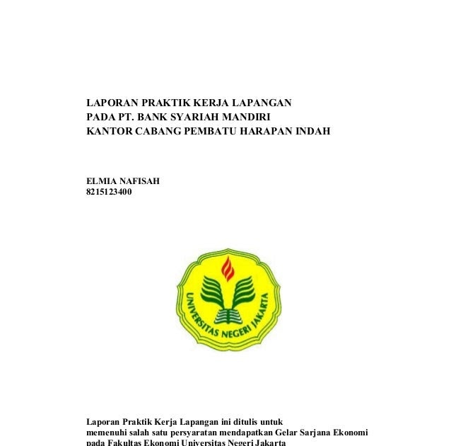 Contoh Laporan Pkl Mahasiswa Pdf