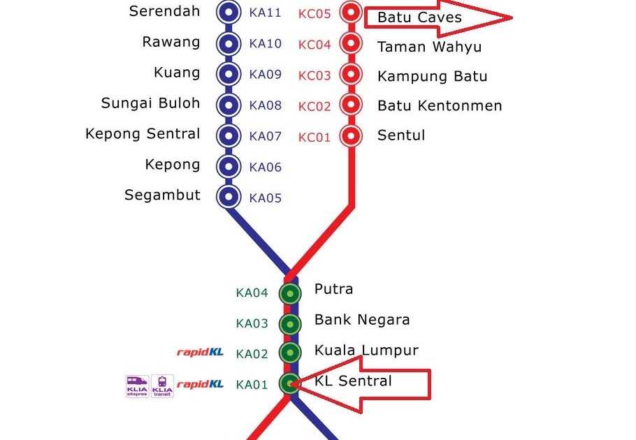 Tbs To Kl Sentral Lrt Price : KL Sentral to KL Tower, Kuala Lumpur (by