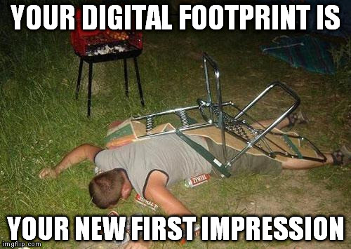 Image result for digital footprints meme