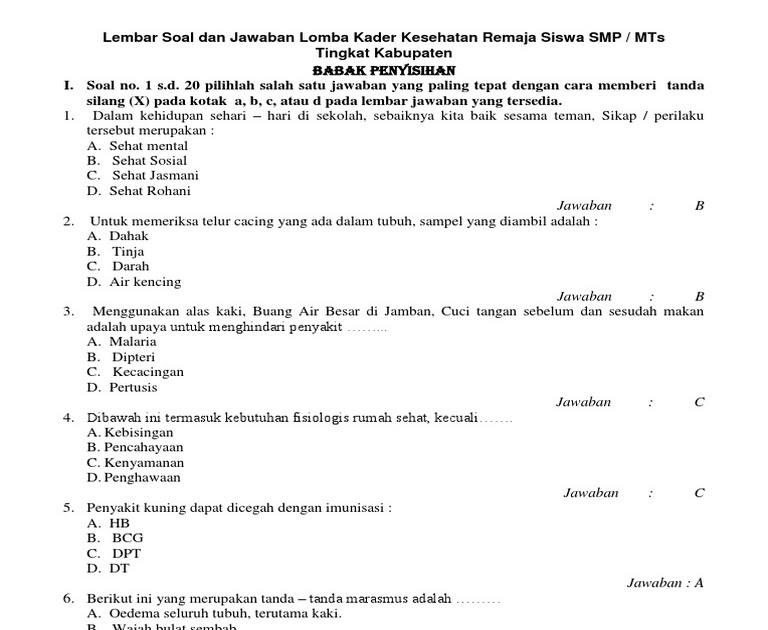 Pertanyaan Dan Jawaban Tentang Morfologi