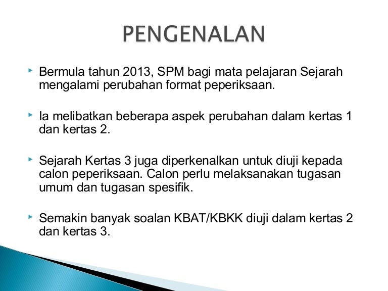 Contoh Soalan Kbat Sejarah Spm Bab 2 Tingkatan 5 - Hallowex