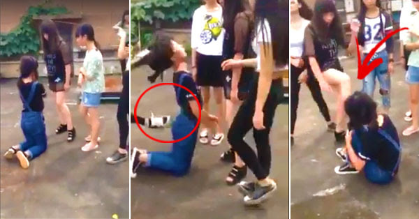 News Today Real Life Mean Girls These Female Chinese Bullies Brutally Slap And Kick Their