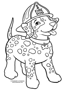Download dulemba: Coloring Page Tuesday - Fire Dog