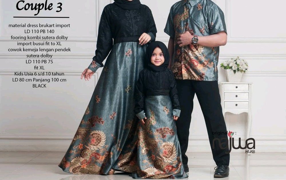 Baju Couple Ibu Dan Anak Perempuan 1 Tahun - Fashion Batik Terkini