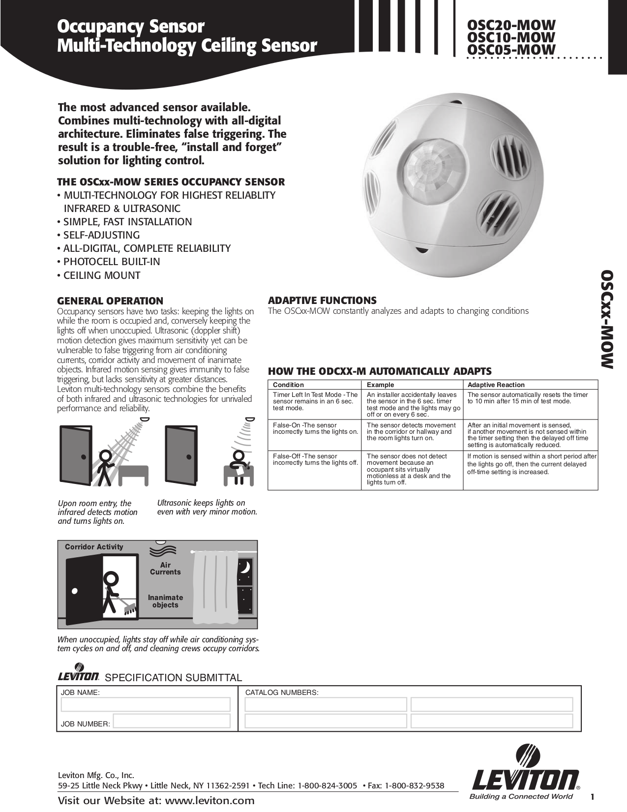 Leviton Ceiling Occupancy Sensor Wiring Diagram