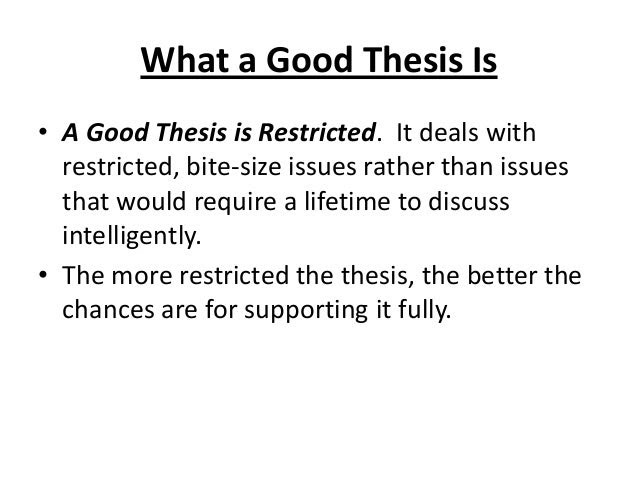 theses for thesis