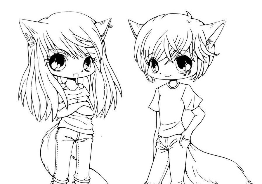 Kawaii Chibi Adorable Cute Coloring Pages - antarAksara