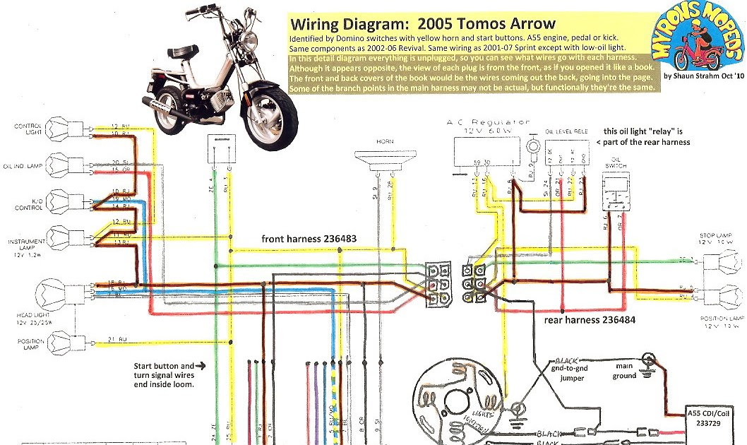 Moped Ignition Wiring Diagram / 1977 Dempsey Moped Lighting and