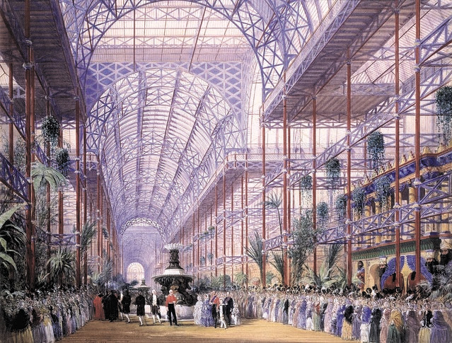 Joseph Nash, The Opening of the Crystal Palace by Queen Victoria, June 10th 1854, Private Collection