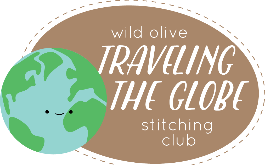 About the Town Stitching Club Embroidery and EPP Mini Quilt Project