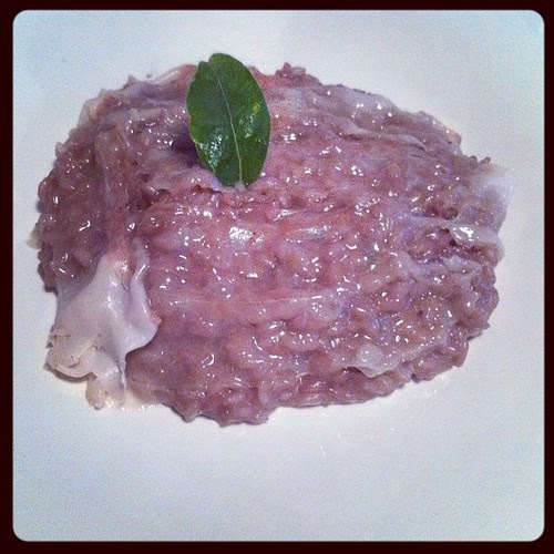 Risotto al Barolo con Lardo Colonnato #food #italy