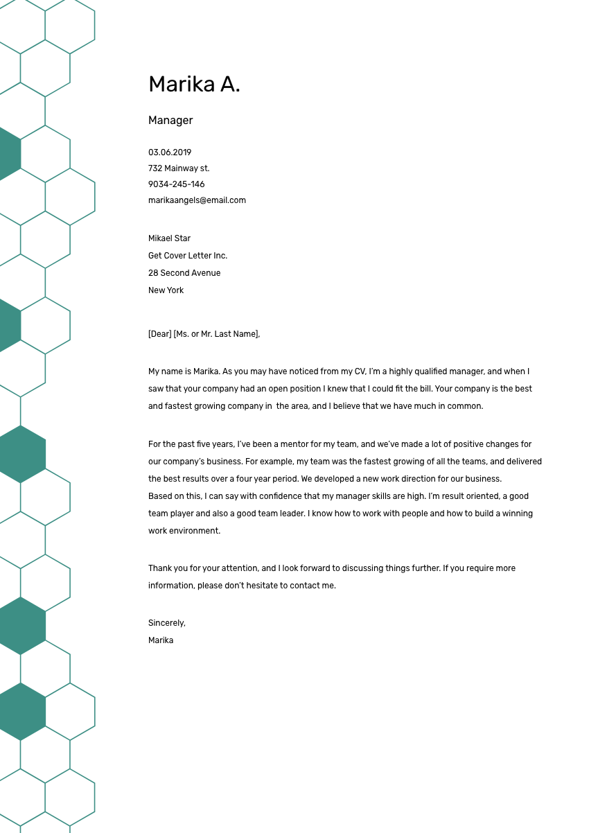 qa cover letter sample