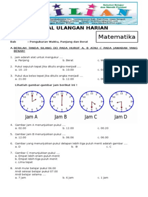 Soal Cerita Satuan Kuantitas Kelas 4 - Gudang Belajar