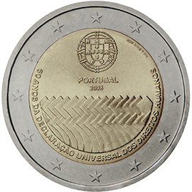 Face comemorativa da moeda de €2 Face comemorativa da moeda de €2