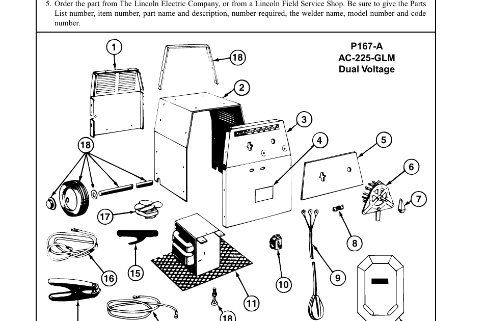 Lincoln Ac 225 Welder Parts