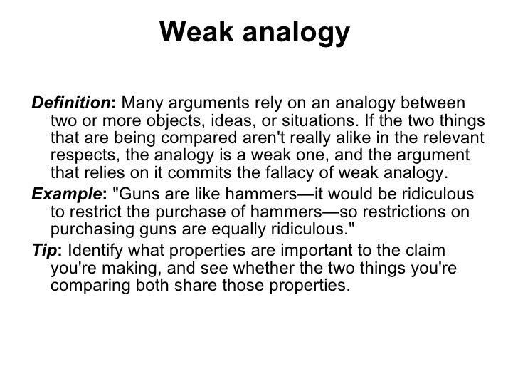 analogy argumentative essay topics