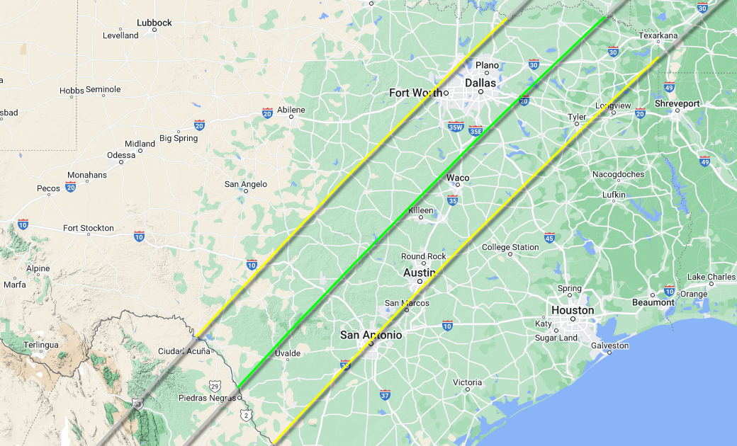 Solar Eclipse 2024 Mexico Map DataViz as History Maps Illustrating