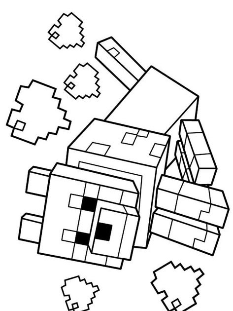 30 Minecraft Wolf Coloring Pages - Free Printable Coloring Pages