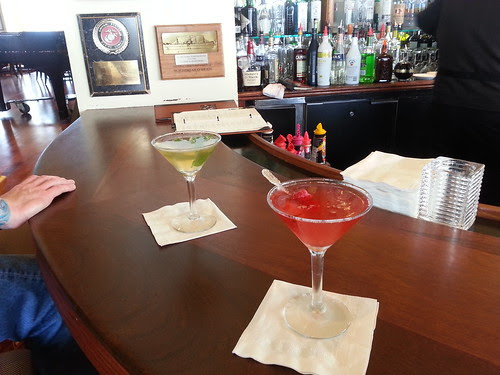 Dream Girl and Passion Martinis at Top of the Mark