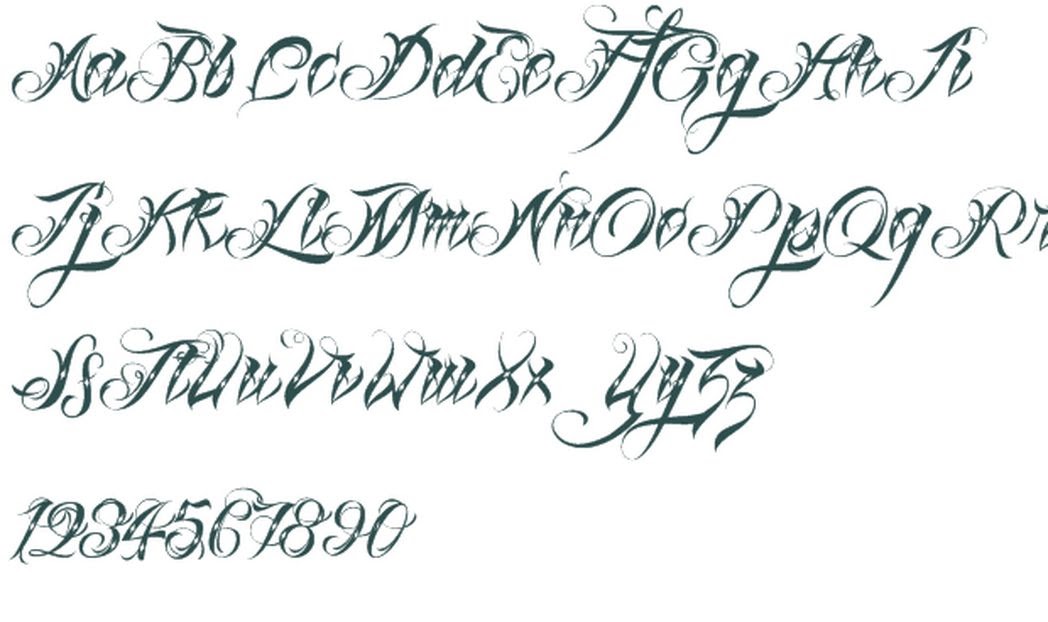 8. Tattoo Font Generator - wide 3