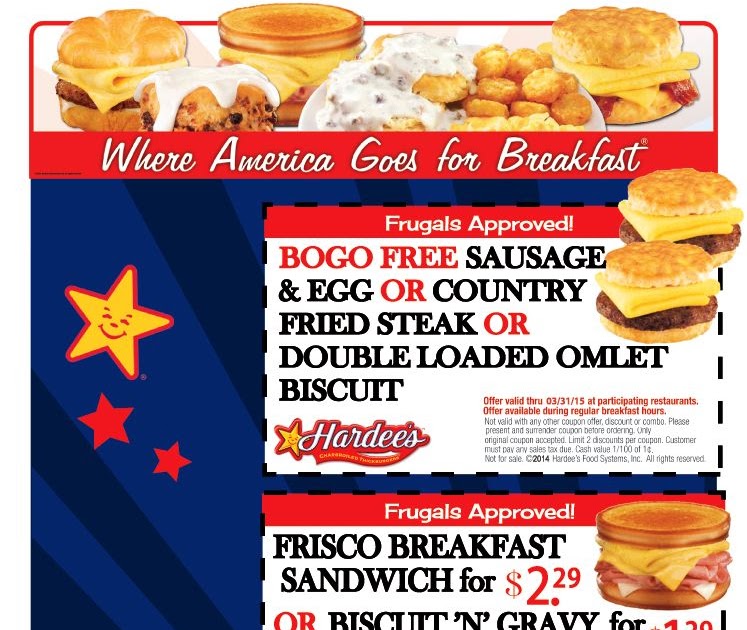 Hardee's Breakfast Coupons julefreedom