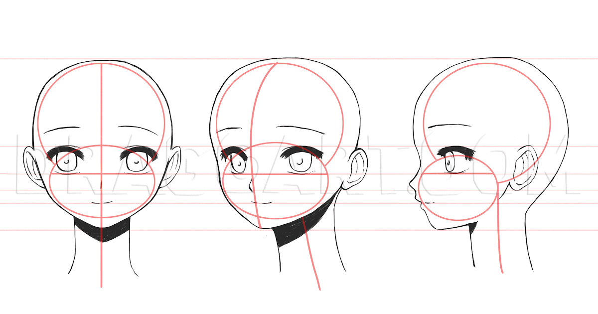 Anime Side Profile Nose - How to draw profile faces, draw anime noses
