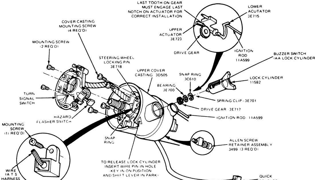 89 Steering Column Wiring Diagram Ford Bronco Forum