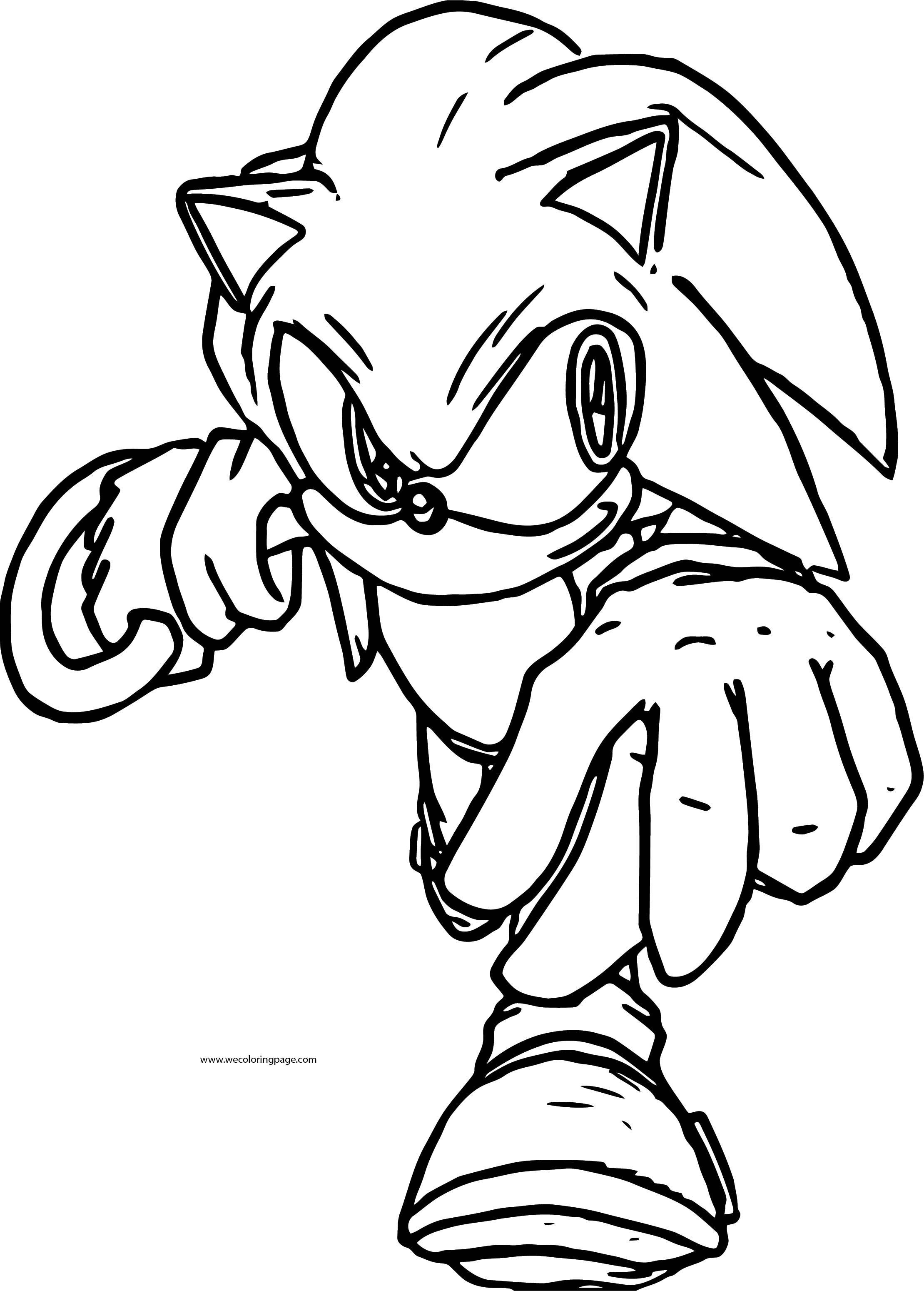 Sonic The Hedgehog Running Coloring Pages - Sonic The Hedgehog Electric