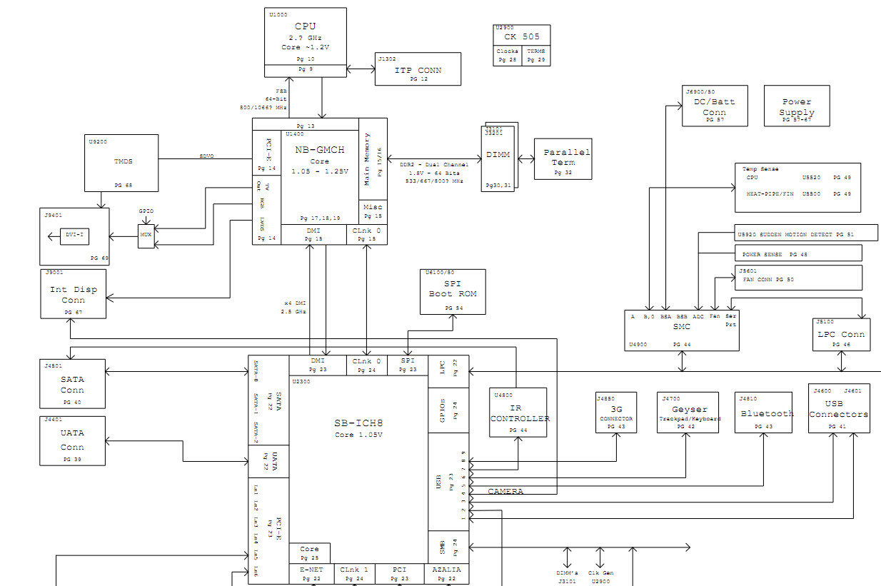 Macbook Pro A1278 Logic Board Diagram