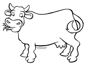 dulemba: Coloring Page Tuesday! - Moo-Cow