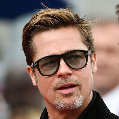 Brad Pitt Fury Hair Back The Best Undercut Ponytail