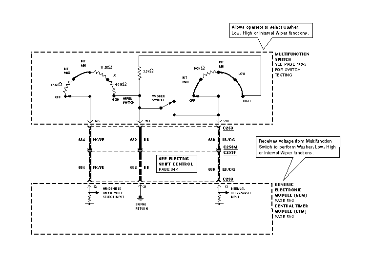 Ford Escape Wiper Wiring