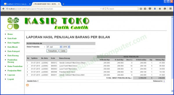 Laporan Nota Desain  Adalah Baturan c