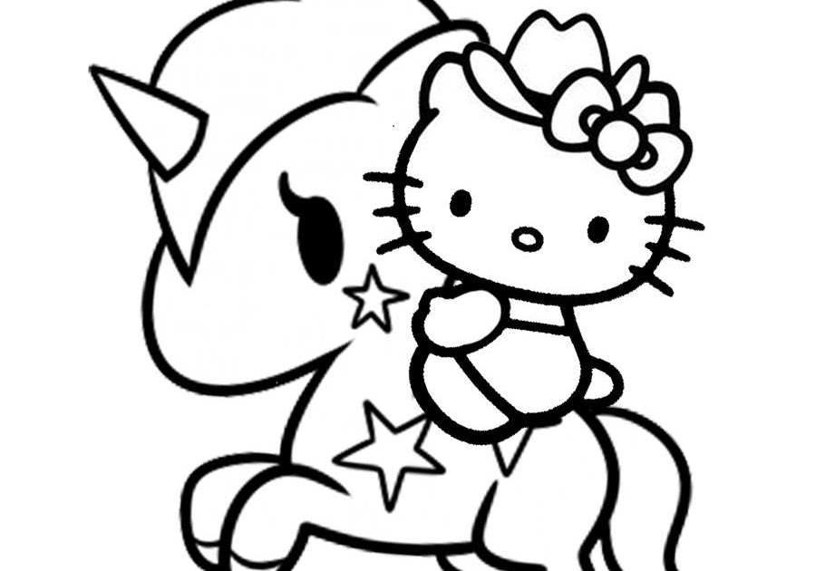 Hello Kitty Ice Cream Coloring Page | Best Coloring Pages