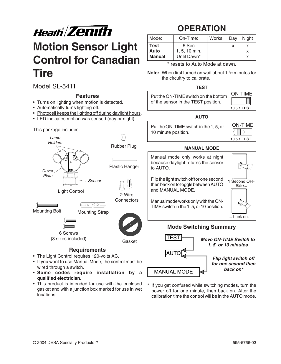 Zenith Motion Sensor Light Wiring Diagram