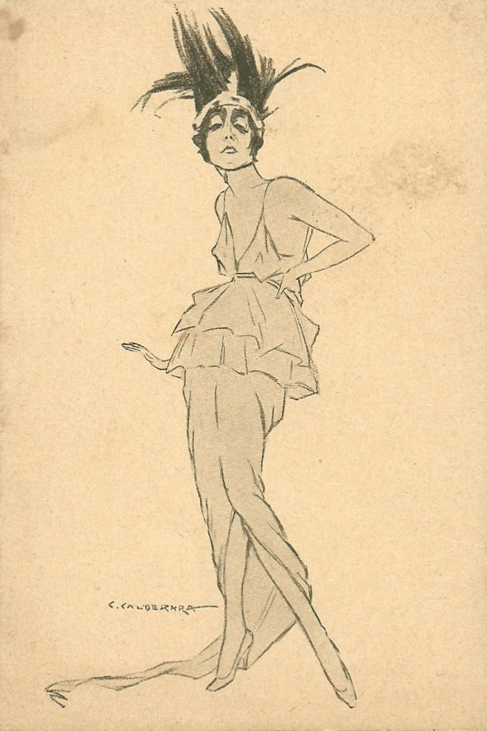 Lyda Borelli Calderara caricature