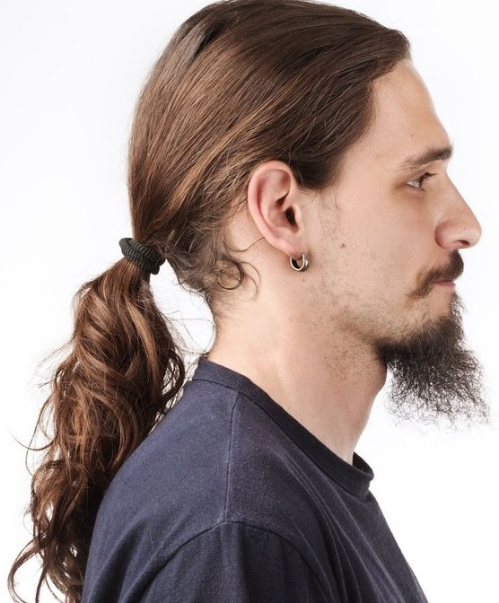 Boy Long Hair In Ponytail The Best Undercut Ponytail