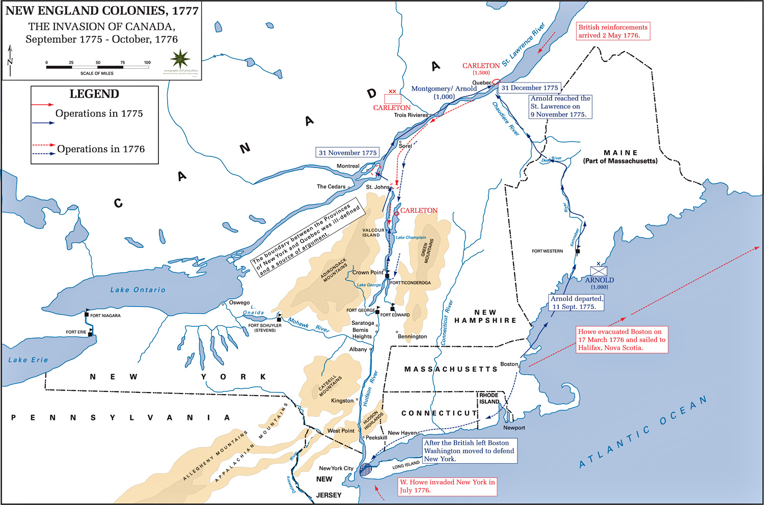 Maps: United States Map 1776