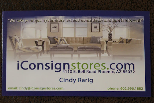 Consignment Shop «iConsign Stores», reviews and photos, 4110 E Bell Rd, Phoenix, AZ 85032, USA