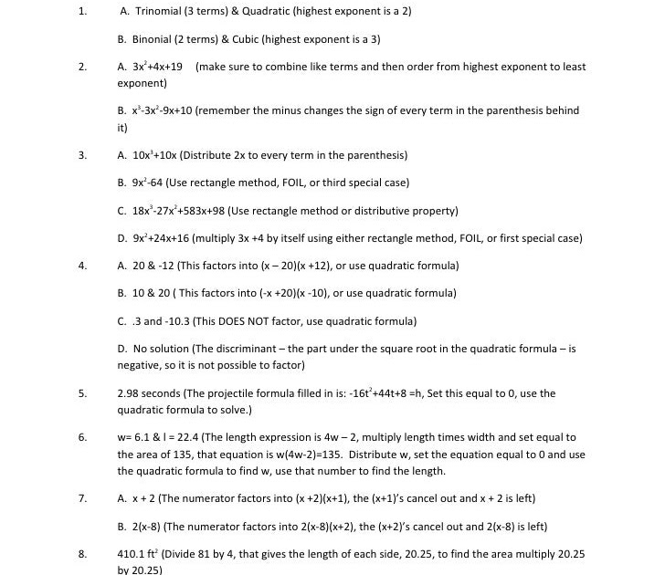 Unit 5 Test Answer Key / Biology Unit 5 Test Answer Key - Science