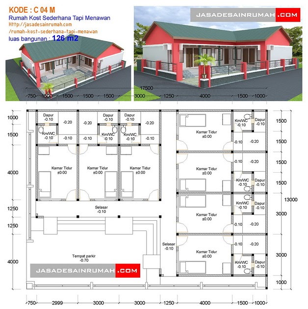  Desain  Rumah  Kost Petak  Rumah  Ole