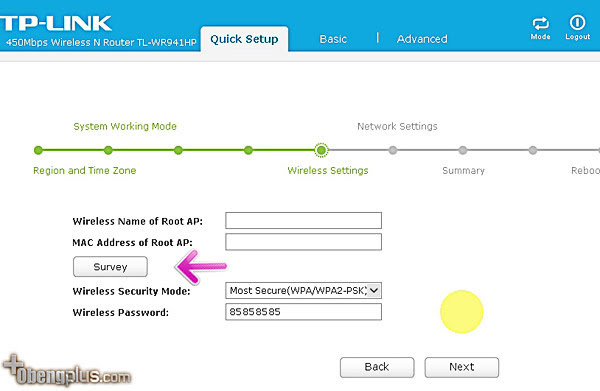 Setting TP-LINK TL-WR941HP Wifi Range Extender